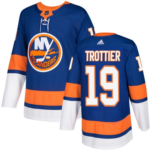 Adidas Men NEW York Islanders #19 Bryan Trottier Royal Blue Home Authentic Stitched NHL Jersey->new york islanders->NHL Jersey
